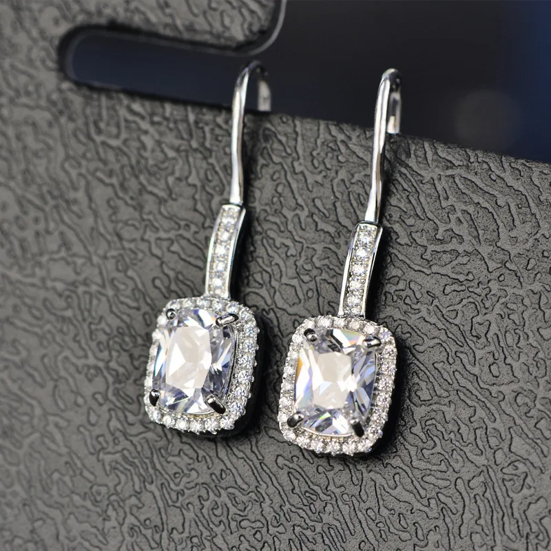 HTB1qyLxMgDqK1RjSZSyq6yxEVXag - OneRain 100% 925 Sterling Silver 6 * 8 MM Emerald Citrine Sapphire Gems Drop Dangle Hook Earrings For Women Jewelry Wholesale