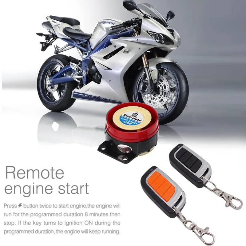 12V Alarm Moto Motorcycle Bicycle Anti theft Security Alarm System