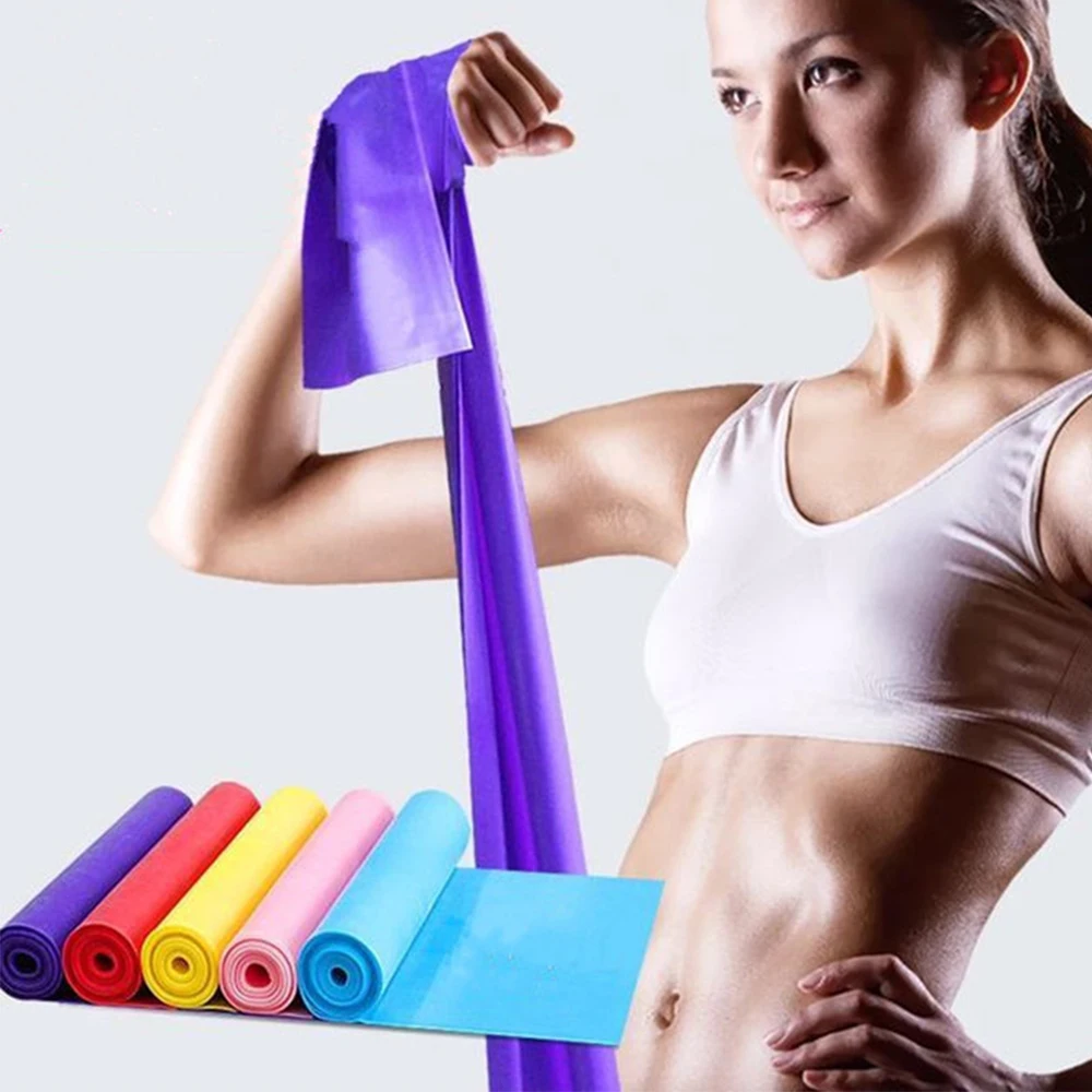 

Yoga Pull Rope Resistance Rubber Bands Fitness Gym Yoga Pilates Strength Training Elastic Belt Athletic Slimming Equipment 150cm