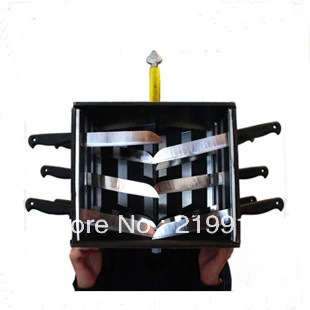 

Free Shipping Folded Piercing- Head Box - Magic Trick