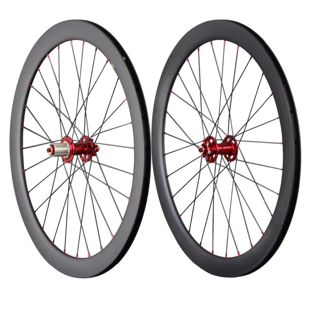 Buy 700c disc wheelset carbon road bicycle wheels 50mm