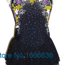 Профессиональные платья для фигурного катания на коньках для девочек без рукавов, бренд Vogue, соревнования в фигурном катании, платье DR2934