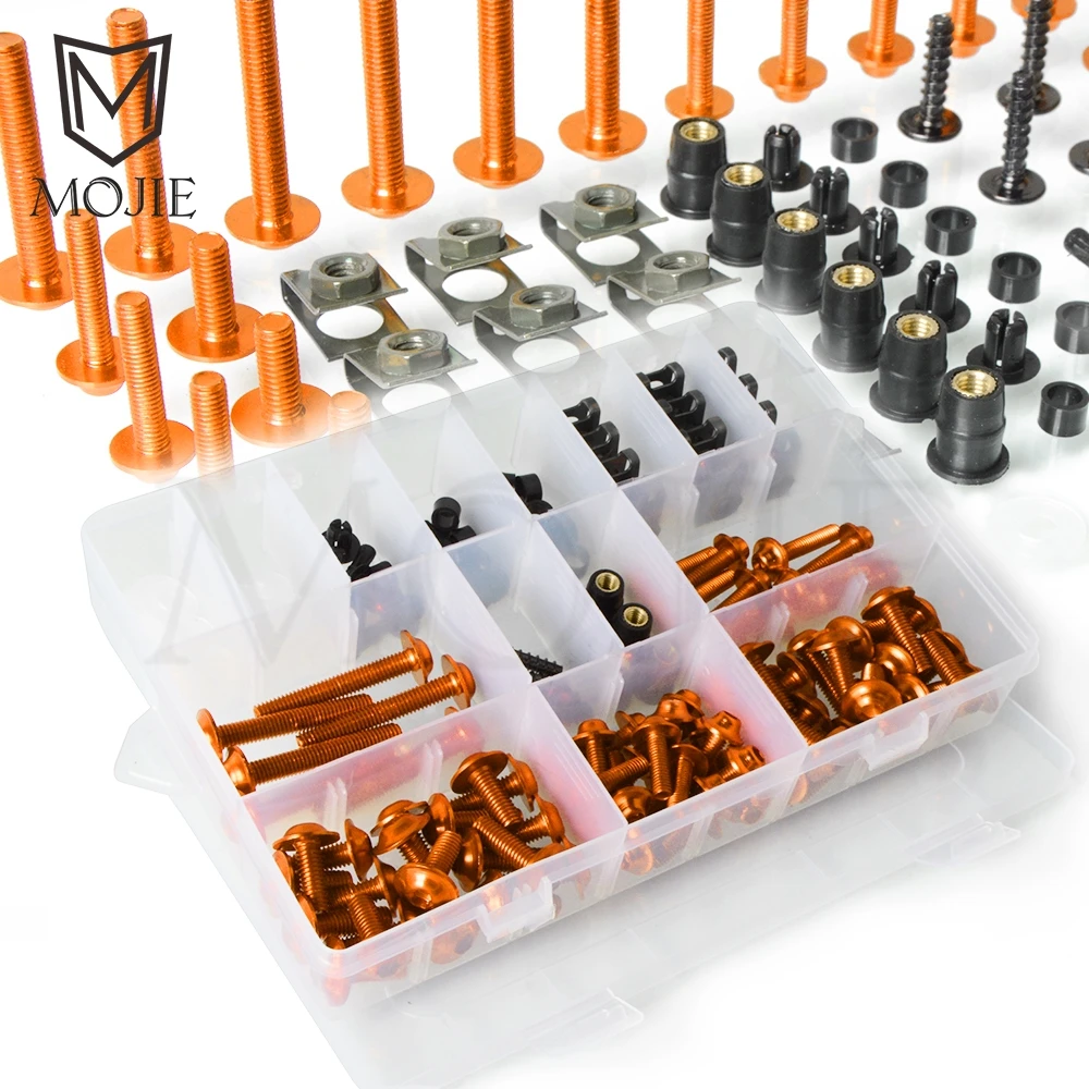 

Motorcycle Accessories Full Fairing Bolt Screws Kit Fastener Clips Fit For Aprilia RS 125 Bajaj Pulsar 200 NS Benelli TRK 502