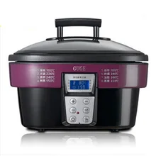 AD-G909 многофункциональная 5л электрическая плита/антипригарный горячий горшок плита | Портативный Кастрюля/тушеная плита/Интеллектуальная плита для жарки