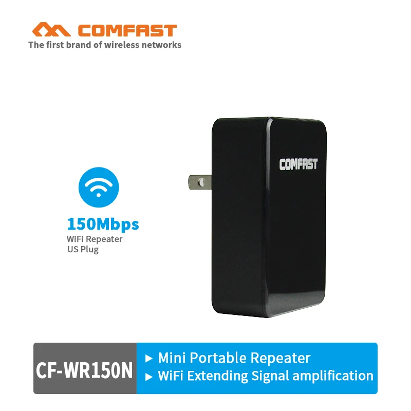 

COMFAST US Plug 150Mbps WiFi repeater in wireless routers signal Amplifier booster Mini Wi-Fi Repeater Network Expander Extender