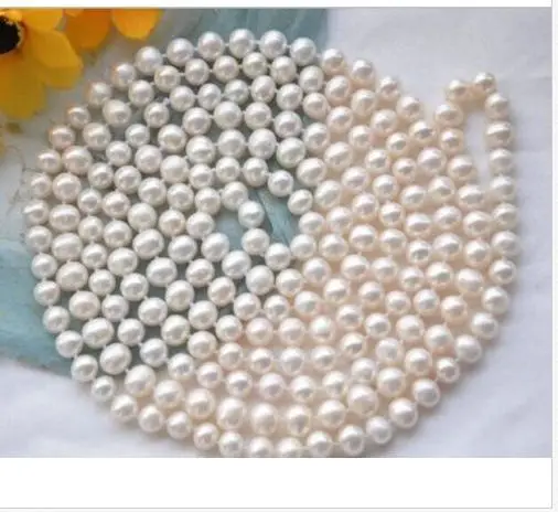 classic 9mm round south sea white pearl necklace 40&quot14k/20 | Украшения и аксессуары