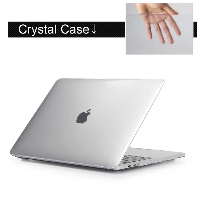 Модный чехол для MacBook, чехол для ноутбука, чехол для ноутбука MacBook Air Pro retina 11 12 15 13,3 15,4 дюймов, торба с клавиатурой - Цвет: Clear