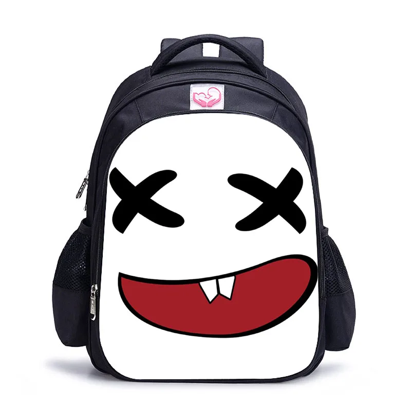 Детский Школьный рюкзак Marshmello школьный для мальчиков и девочек рюкзаки Mochila Escolar