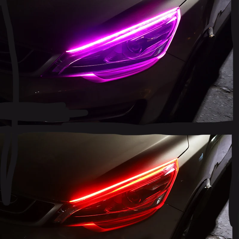 2pcs Ultra Thin flexible DC12V LED light strip dynamic streamer car lamp for Suzuki SX4 SWIFT Alto Liane Grand Vitara Jimny | Автомобили и