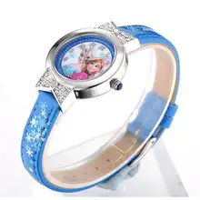 Disney brand Frozen Children’s watches girls 30m waterproof quartz watches MIYOTA Citizen movement Anime Cartoon Diamond