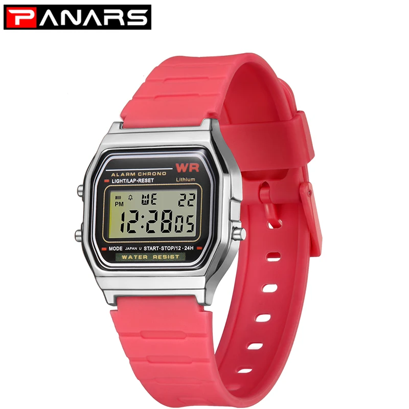 

PANARS Watch 2019 Women Watches Boys Waterproof Net Red Gold Watch Ladies Men Clock Sports Watch relogio infantil menina