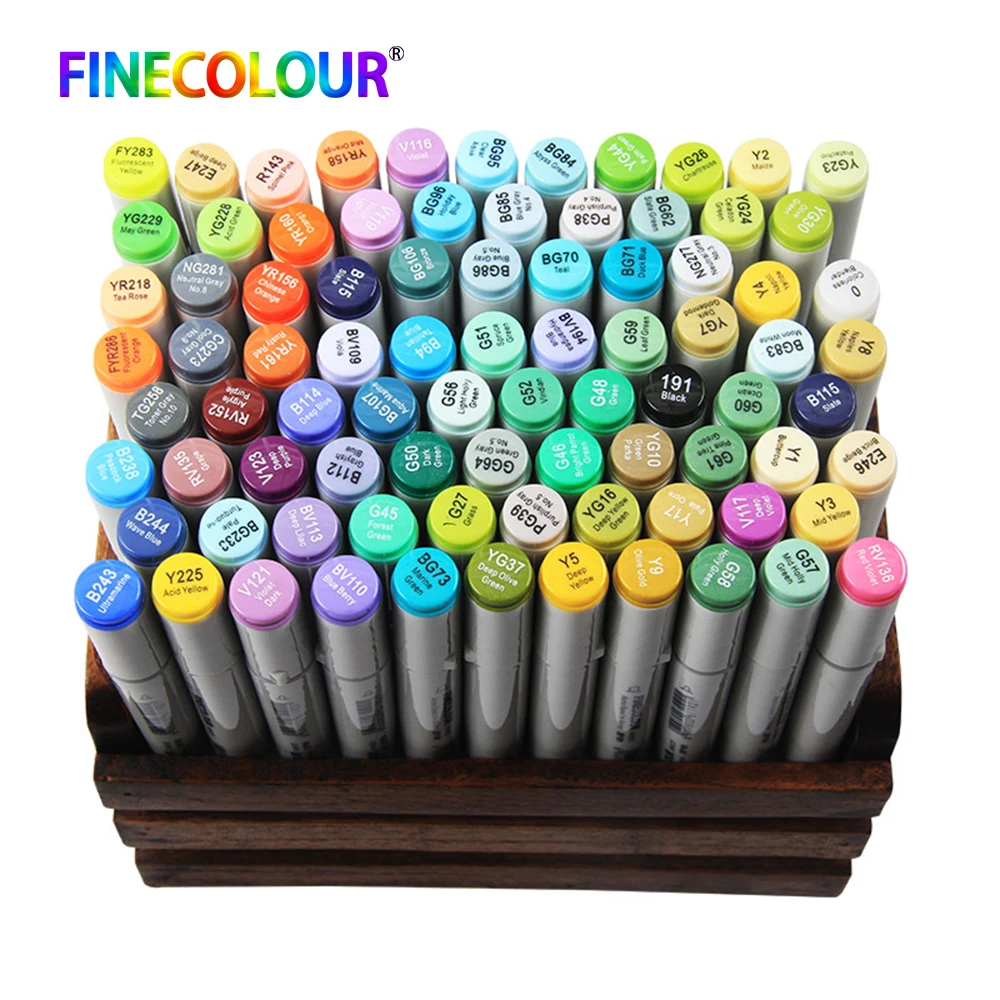 Finecolour EF101 Set Artist Colored Marker Pen Sketch Manga Graphic