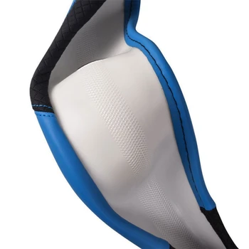 

PU Leather Embossing Handles Summer Breathable Auto Steering Covers Car Steering-wheel Cover Anti-Slip Automotive Accessories