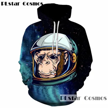

PLstar Cosmos Autumn and spring 2018 New Fashion Sweatshirt Men/Women 3d Hoodies Print Cartoon Hooded Hoodies Pullover