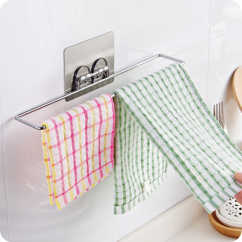 Buy Home stainless steel self adhesive Towel hanger