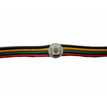 

50~300X APA102 5050rgb led pre-soldered on heatsink with10cm wire DC5V input apa102 led light board with wire free shipping
