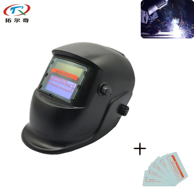 simple welding helmet full face eyes protection pp comfortable with