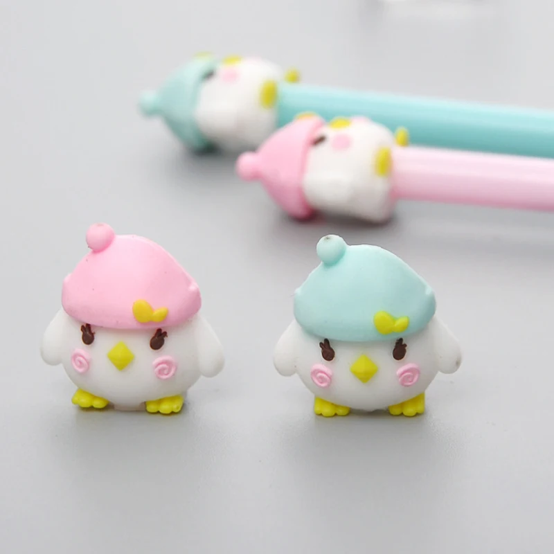 

1pc Creative Stationery Pen Cartoon Cute Chicken Gel Pen Creative School Learning Office Black Signature Pen Student The Office