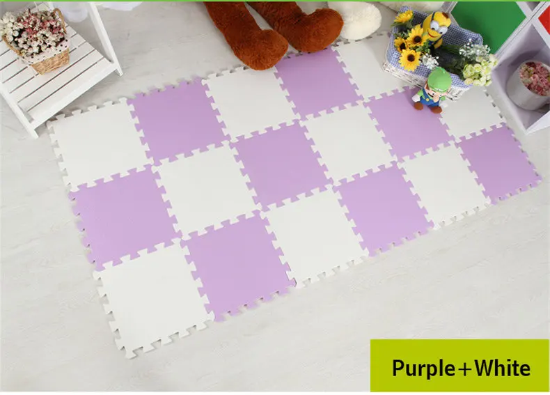 Telhas do Exercício e Tapete de Assoalho do Tapete para a Criança Bolsa Meitoku Bebê Eva Espuma Jogar Quebra-cabeça Esteira Mistura Cor Bloqueio Cada 30x30 cm 9 Pçs - 18 Phones & Accessories