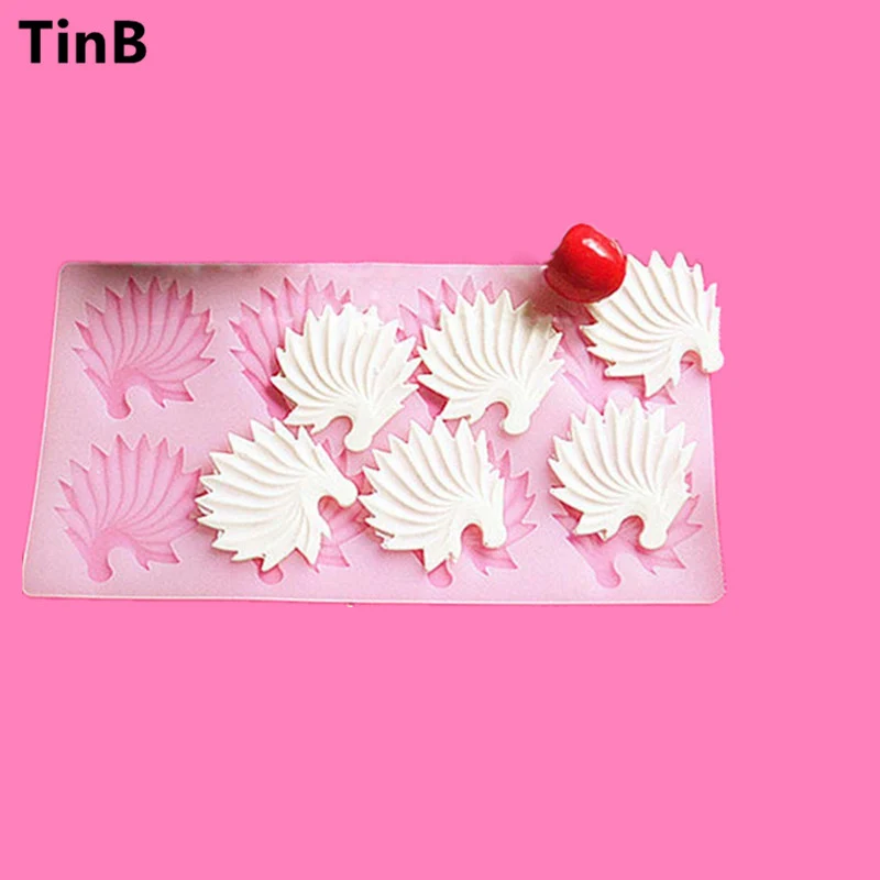 

New DIY Cake Decorating Tools Pteris Shape Silicone Chocolate Mold Cake Molds Kitchen Bakeware Chocolate Tools Pastry Accessorie