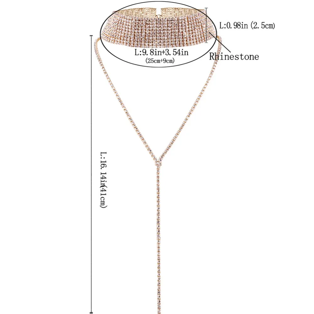Стразы, колье, кристалл, драгоценный камень, роскошный воротник, женские ожерелья-чокеры, массивное Макси ожерелье, ювелирное изделие
