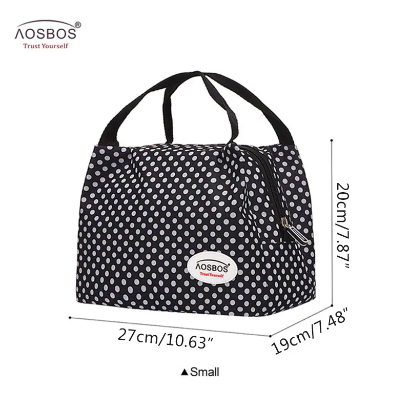 Aosbos Women Lunch Bags Thermal Woman Box Lunchbox Fashion Picnic Storage Container Boxes Cooler Food Carrier Girl Special
