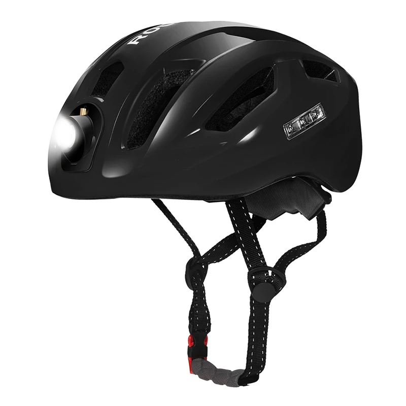 ROCKBROS Bicycle Light Helmet Intergrally-molded Bike Headlamp Cycling Helmet Sports Safety Men Women MTB Bike Helmet Equipment