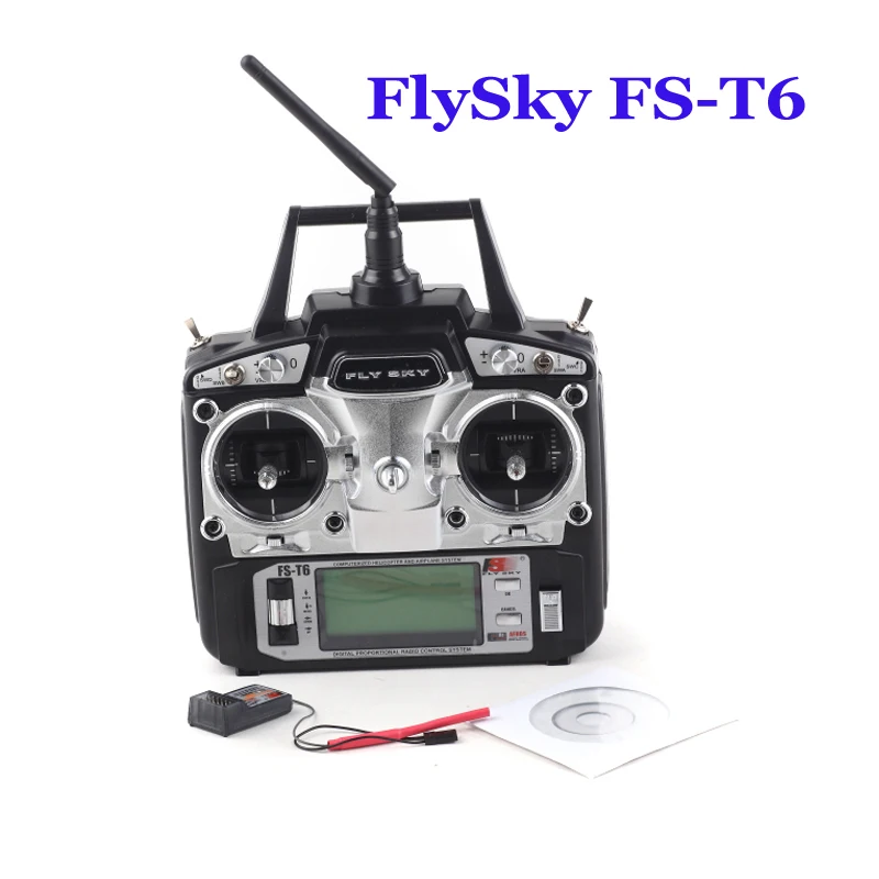 

Flysky FS-T6 FS T6 6ch 2.4g Digital Proportional 6 Channel Transmitter and FS R6B Receiver System for DIY Drone