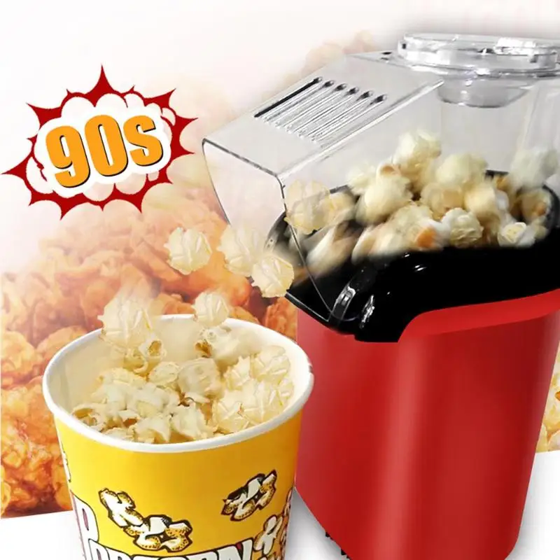 

1100W Electric Corn Popcorn Maker Household Automatic Mini Hot Air Popcorn Making Machine DIY Corn Popper Kitchen Tools