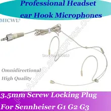 Micwl бежевый Беспроводной гарнитура микрофон для Sennheiser G1 G2 G3 поясной Системы