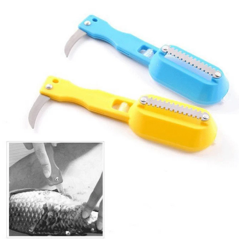 1Pcs kitchen tool cleaning fish skin steel fish scales brush shaver