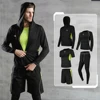 5 Pcs/Set Men's Tracksuit Gym Fitness Compression Sports Suit Clothes Running Jogging Sport Wear Exercise Workout Tights ► Photo 3/6