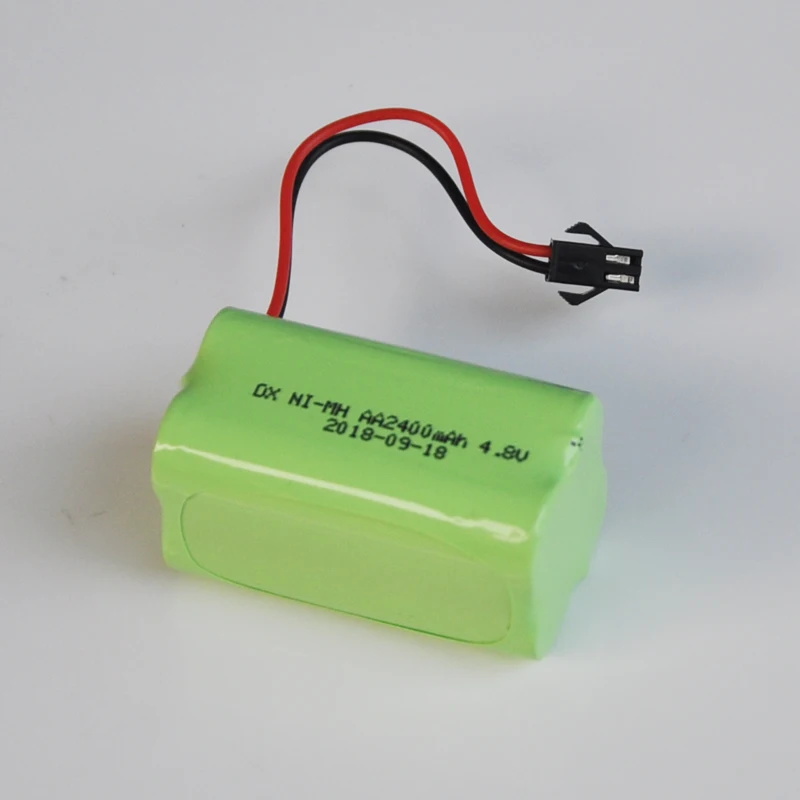 1-2 шт 2400mah Ni-MH 4,8 V AA Аккумуляторная батарея для радиоуправляемых автомобилей, вертолетов, игрушек, светодиодный светильник, беспроводной телефон SM plug B