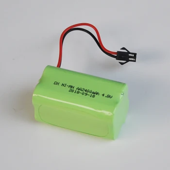 

1-2PCS 2400mah Ni-Mh 4.8V AA rechargeable battery pack AA cell for RC Car helicopter toys led light cordless phone SM plug B
