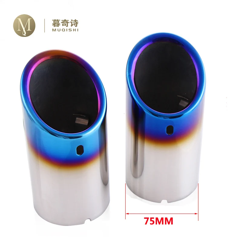 

2pcs Car Exhaust Tip Muffler Pipe Cover For Audi A4 B8 A3 A1 Q5 Auto Accessories For Volkswagen Tiguan Volkswagen Passat B7 CC