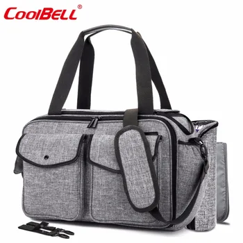 

Large Baby Diaper Bag With Insulated Pockets Nappy Bag Multi-functional Baby Accessories Shoulder Bag Include Changing Pad