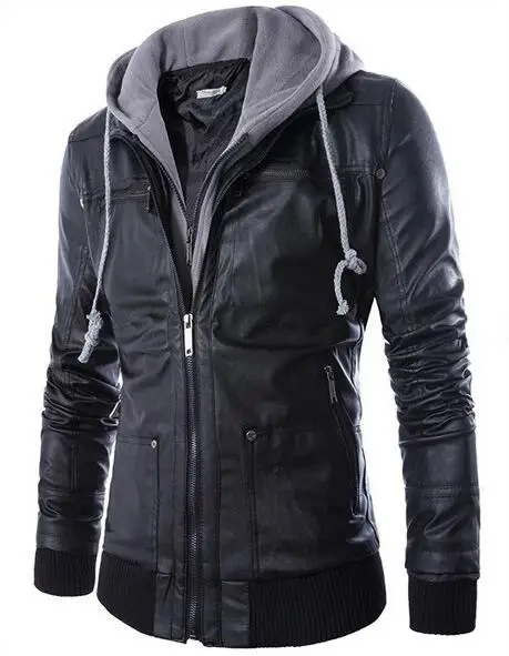 

Leather jacket men Jaqueta de couro masculina Motorcycle jacket Winter coat