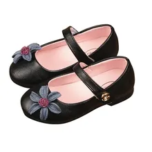 Летние детские кроссовки; однотонные сандалии с цветочным рисунком для девочек; черная обувь принцессы; повседневная детская обувь для девочек с Эльзой; 1 год