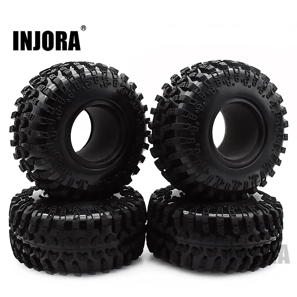 

4PCS 2.2 Rubber Tyre Wheel Tires for 1:10 RC Rock Crawler Axial SCX10 RR10 Wraith 90056 90045 90031 90020 YETI