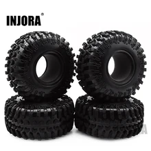 4Pcs 2.2 Rubber Tyre Wheel Banden Voor 1:10 Rc Rock Crawler Axiale SCX10 RR10 Wraith 90056 90045 90031 90020 yeti