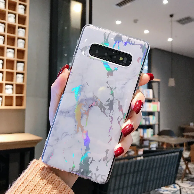 Силиконовый чехол из ТПУ для samsung Galaxy S8 S9 Plus S7 Edge, мраморный чехол для samsung S10 Lite S10 Plus S10E Note 9 8, мягкий чехол с кольцом