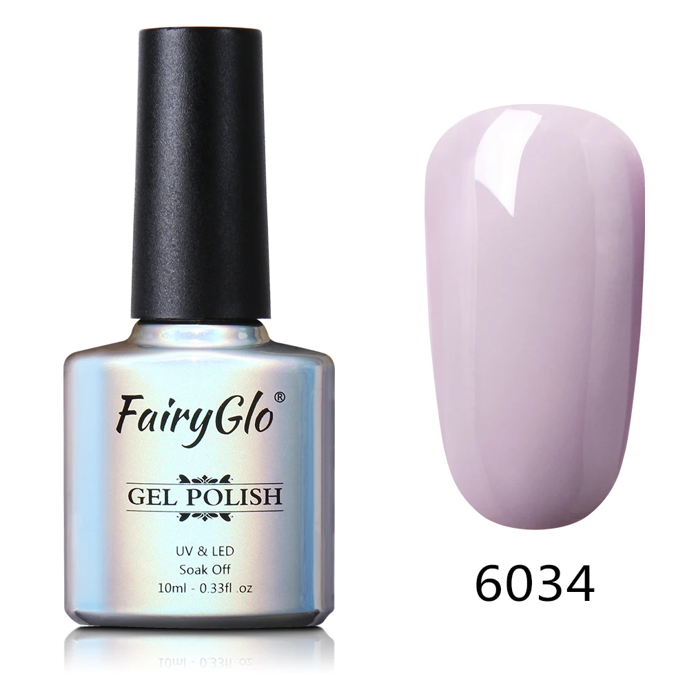 FairyGlo 10 мл один шаг Гибридный гель УФ светодиодный гель для ногтей стемпинг для украшения ногтей Гель-лак для ногтей, био-Гели Soak Off полу Perment лак 3 в 1 гвозди - Цвет: 6034