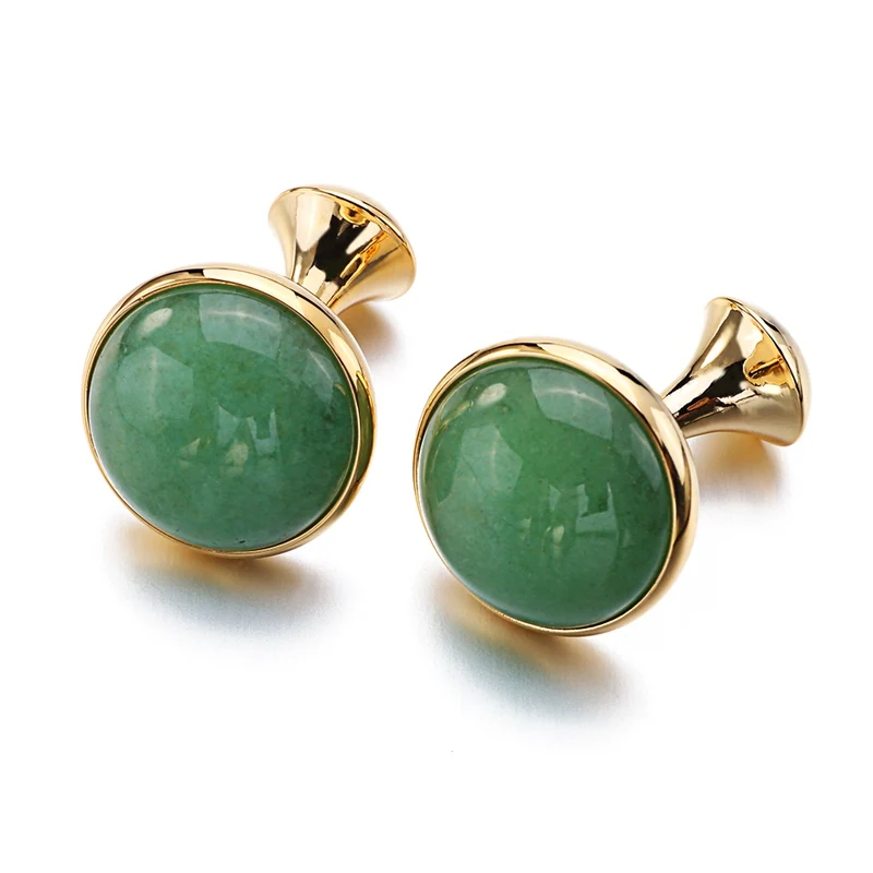 Green Stone Cufflinks (2)