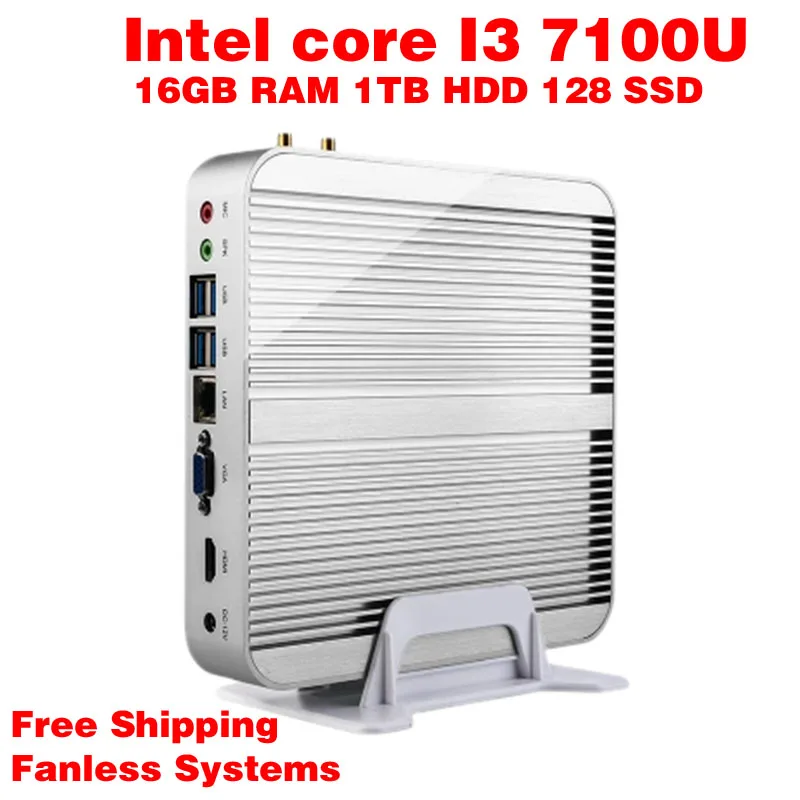 Mini PC Intel 7e Gen Kaby Lac Windows 10 i3 7100U 16GB RAM 128GB SSD 1TB
