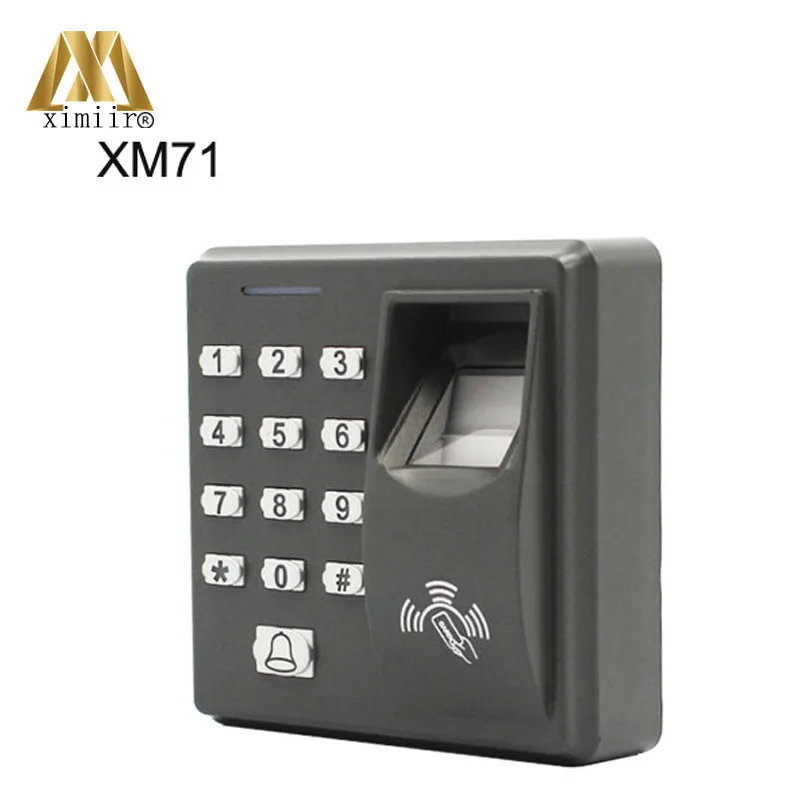 Автономная система контроля доступа отпечатков пальцев с RFID картой и клавиатурой XM71 автономная RFID карта контроля доступа