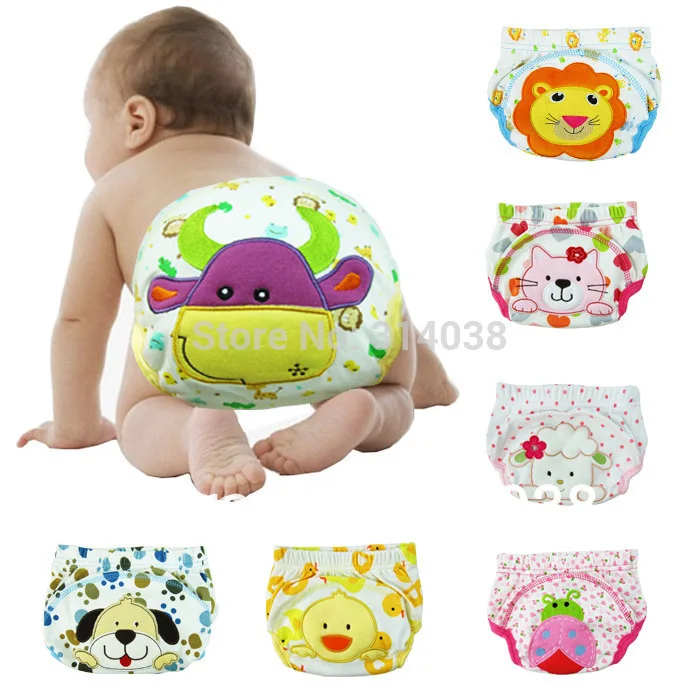 

Big size arrived now Free shiping big size 6-54M 27 pieces/lot 9 Desigen water proof Embroidered Baby Training Pants
