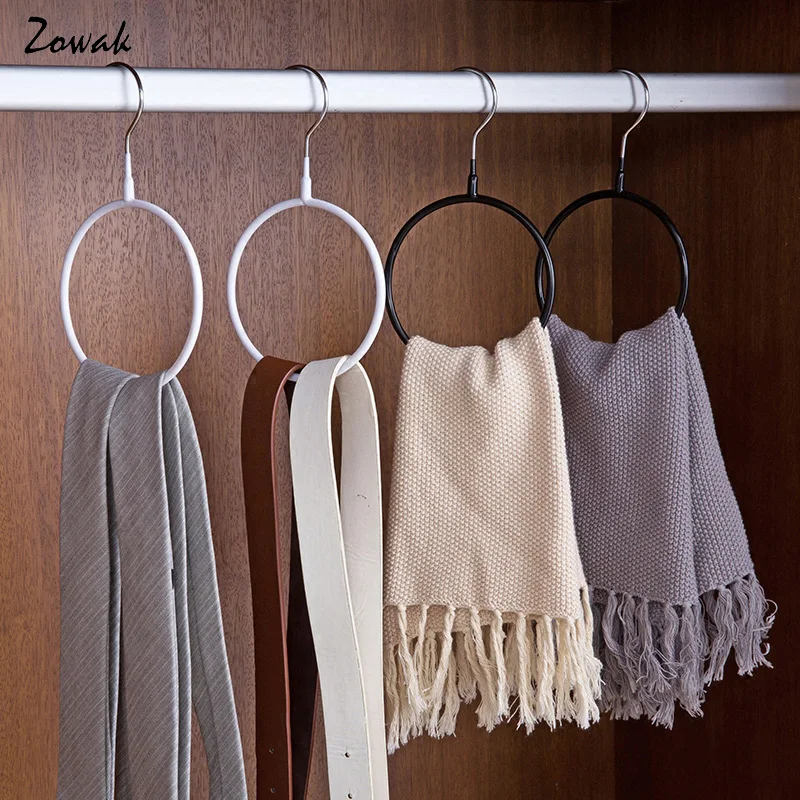 

1pc Portable Laundry Hook Scarf Ring Hanger Holder Organizing Legging Belts Ties Ring Scarves Storage Rack Wraps Shawl Organizer