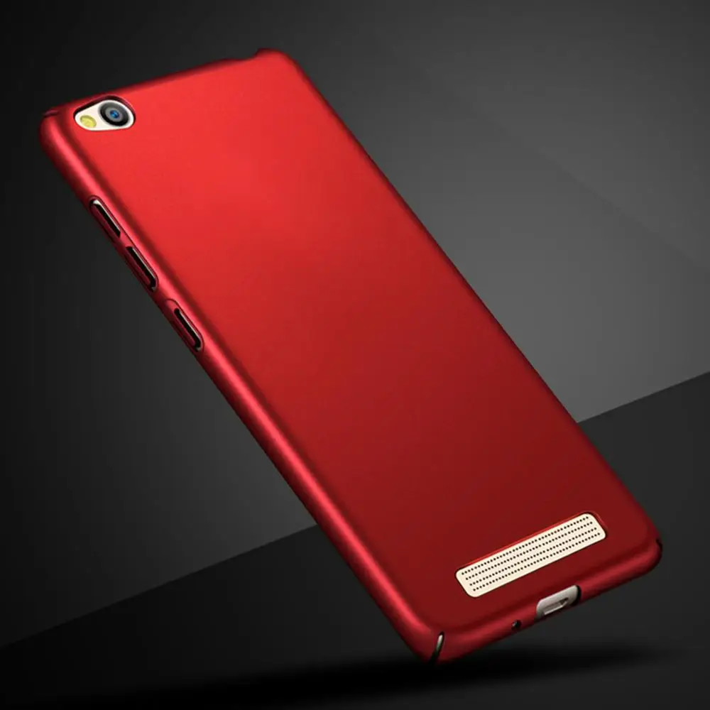Чехол для Xiaomi Redmi 4A чехол Полный Чехол для Xiaomi Redmi 5A Чехлы Жесткий PC задняя крышка для Xiaomi Redmi 5A 4A бампер чехлы для телефонов - Цвет: Red