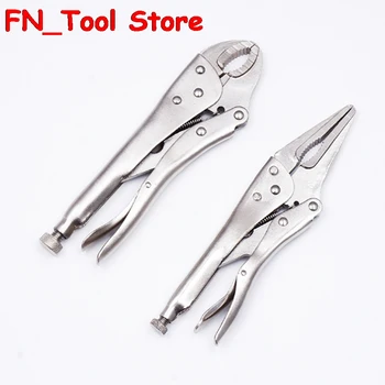 

5" Holding forceps Round head Long nose pliers Quick grip welding Holding clamp pliers Tool clamp hand tools