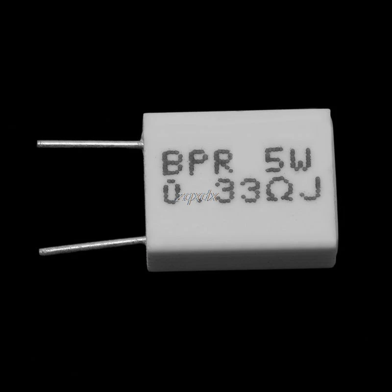 10 шт. 0 33/0 1/0.22R Ом 5 Вт 5% цементный резистор неиндуктивный BPR56 R09 оптовая продажа и